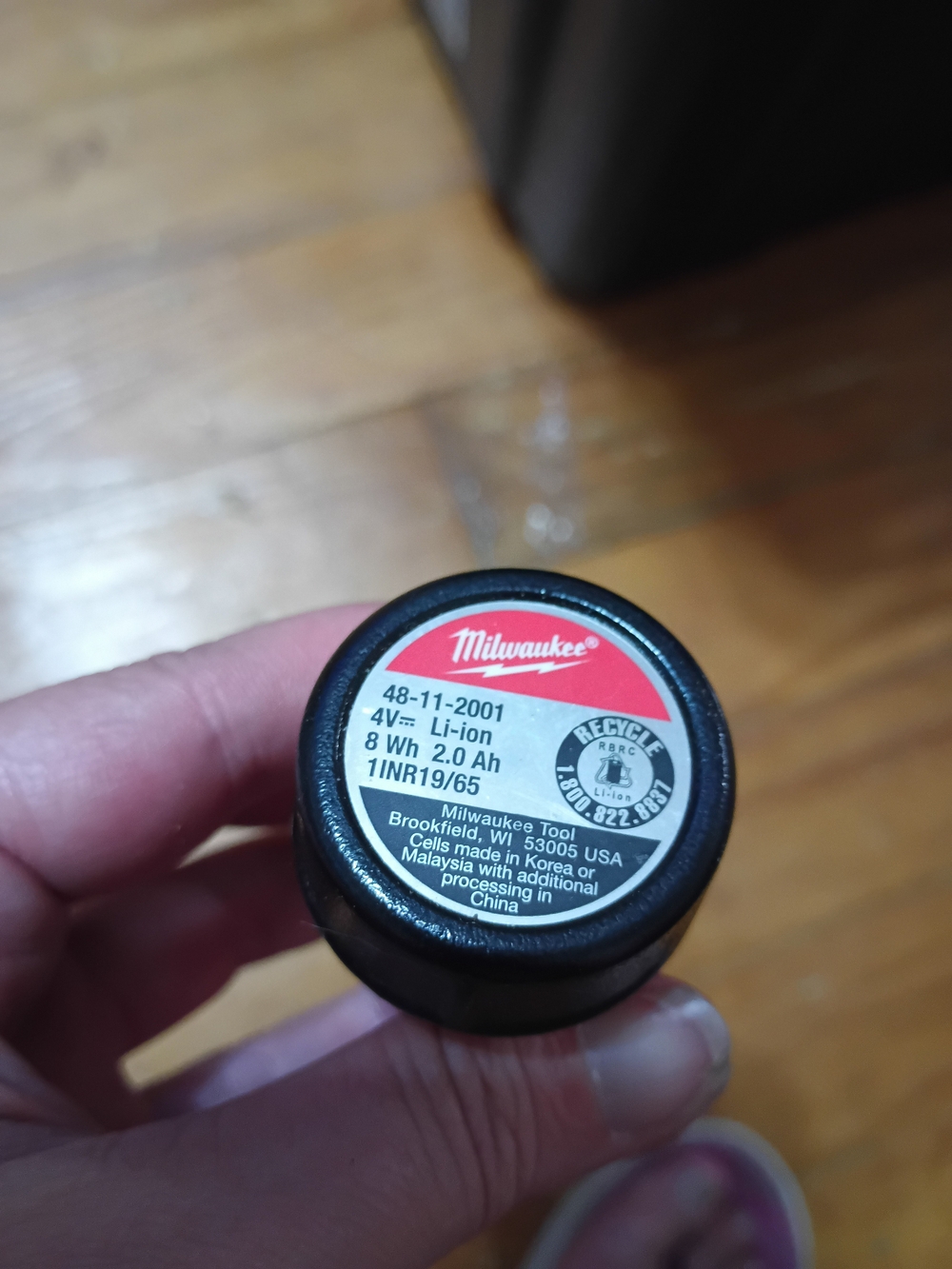 4V Li-ion Battery Pack in Black